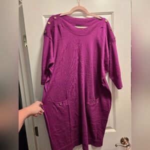 Lane Bryant Magenta Knit Sweater